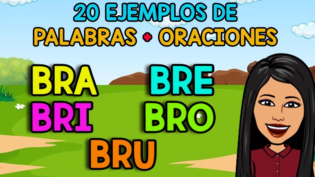 20 palabras con bra bre bri bro bru