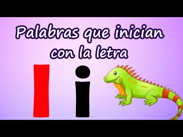 5 palabras con la letra i