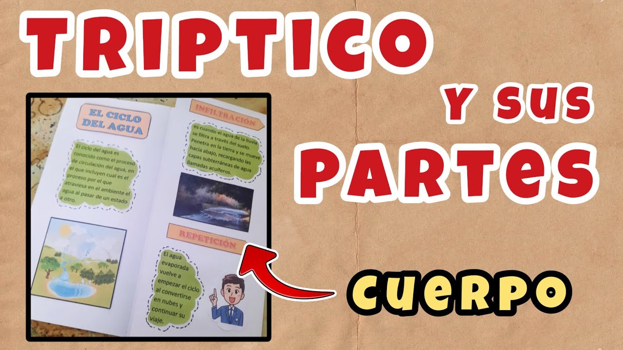 cual es la contraportada de un triptico