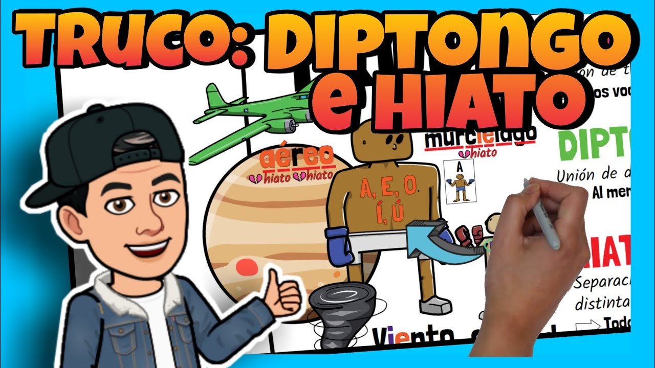 diferencia entre un diptongo y un hiato