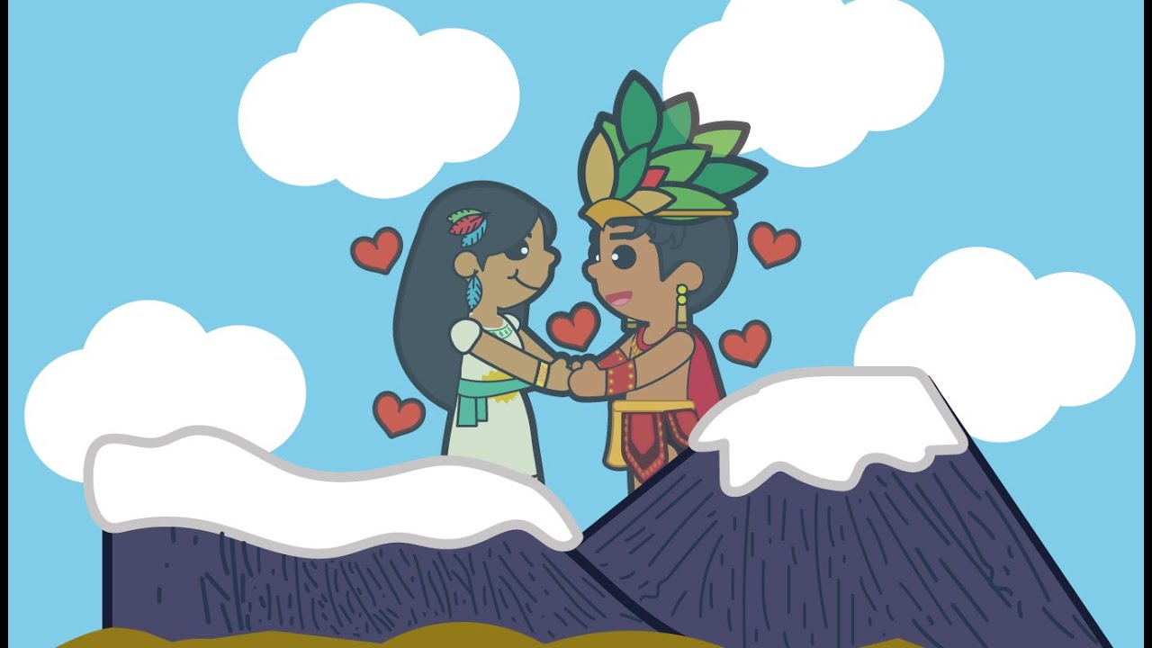 leyenda del popocatépetl e iztaccíhuatl para niños