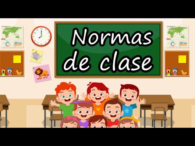 normas en la escuela para niños