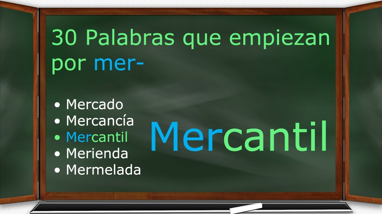 palabras que empiecen con mer para niños