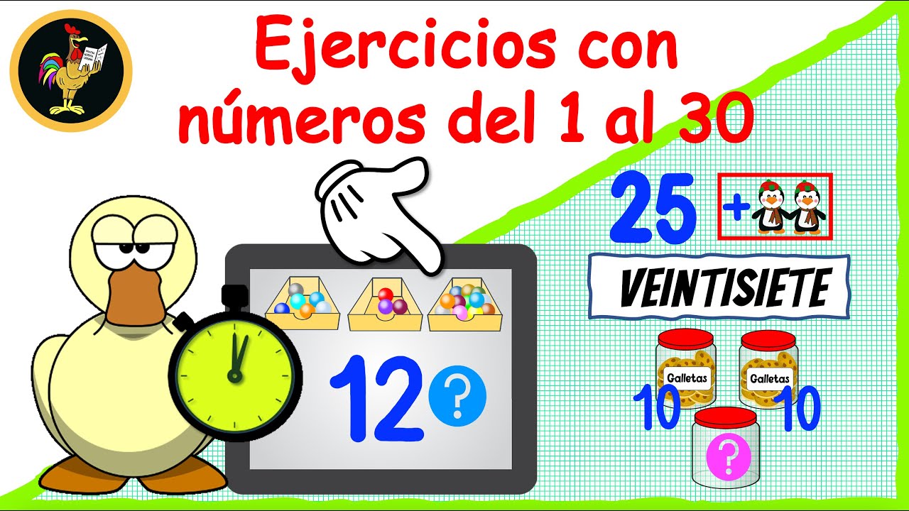 actividad de numeros del 1 al 30