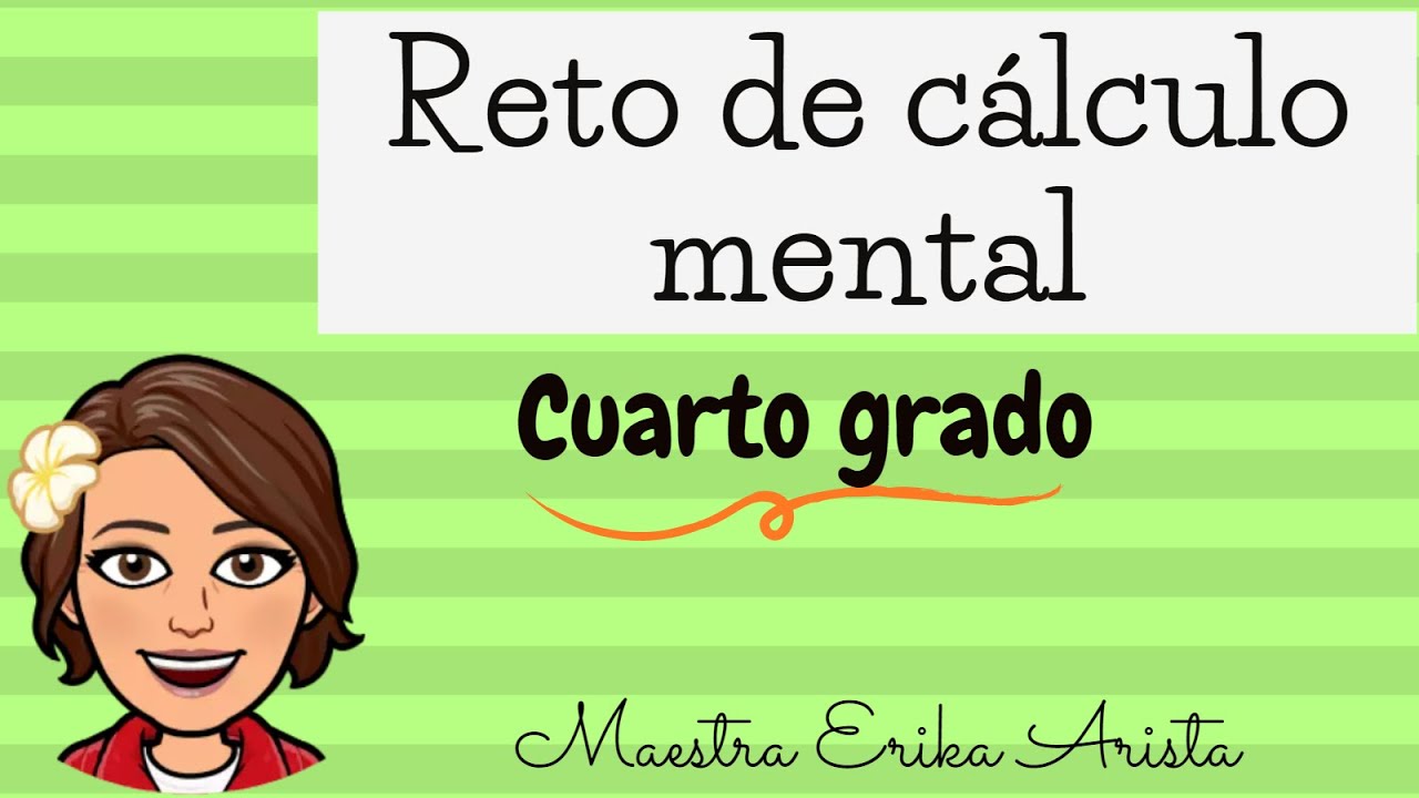 actividades de calculo mental cuarto grado