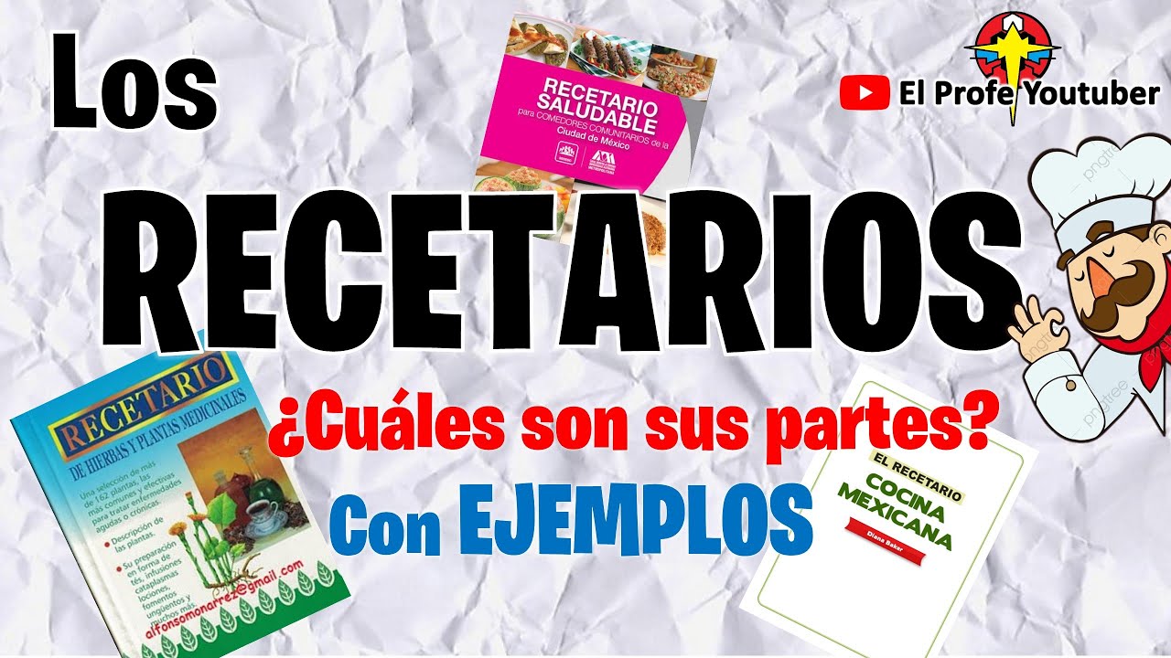 caracteristicas de un recetario para niños