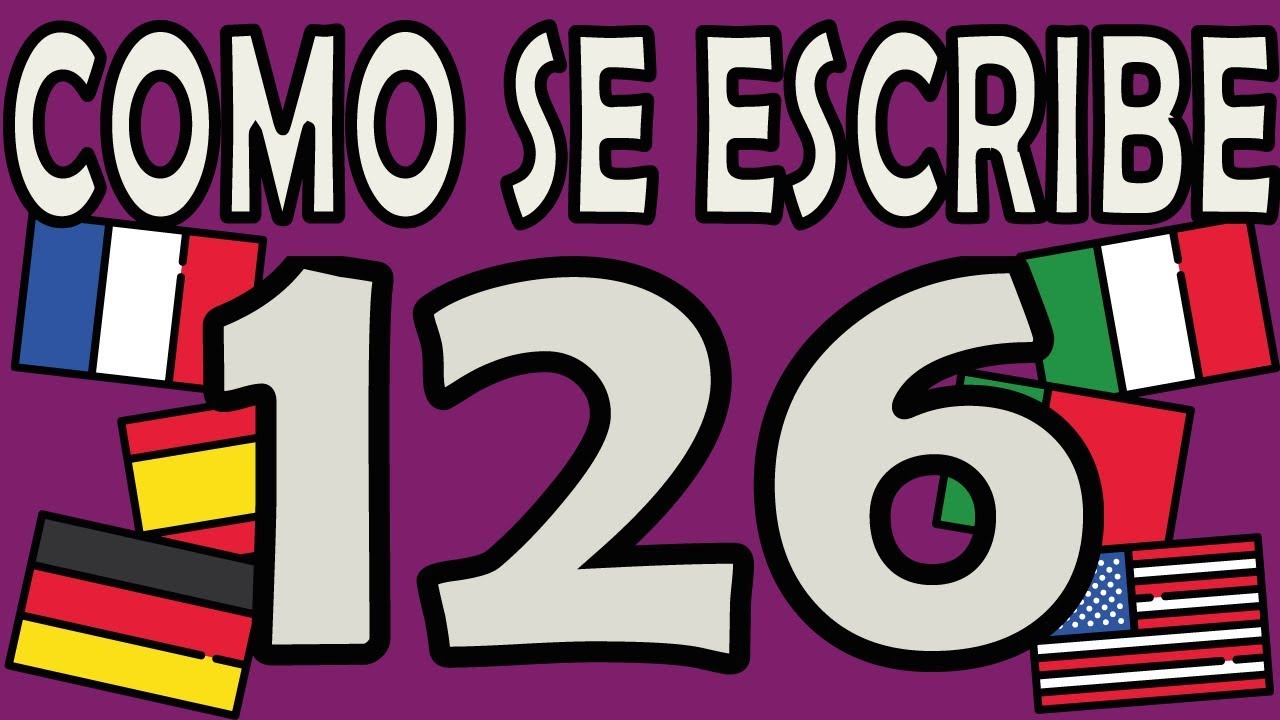 como se escribe 126 en letras