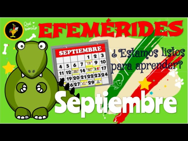 efemerides de la primera semana de septiembre