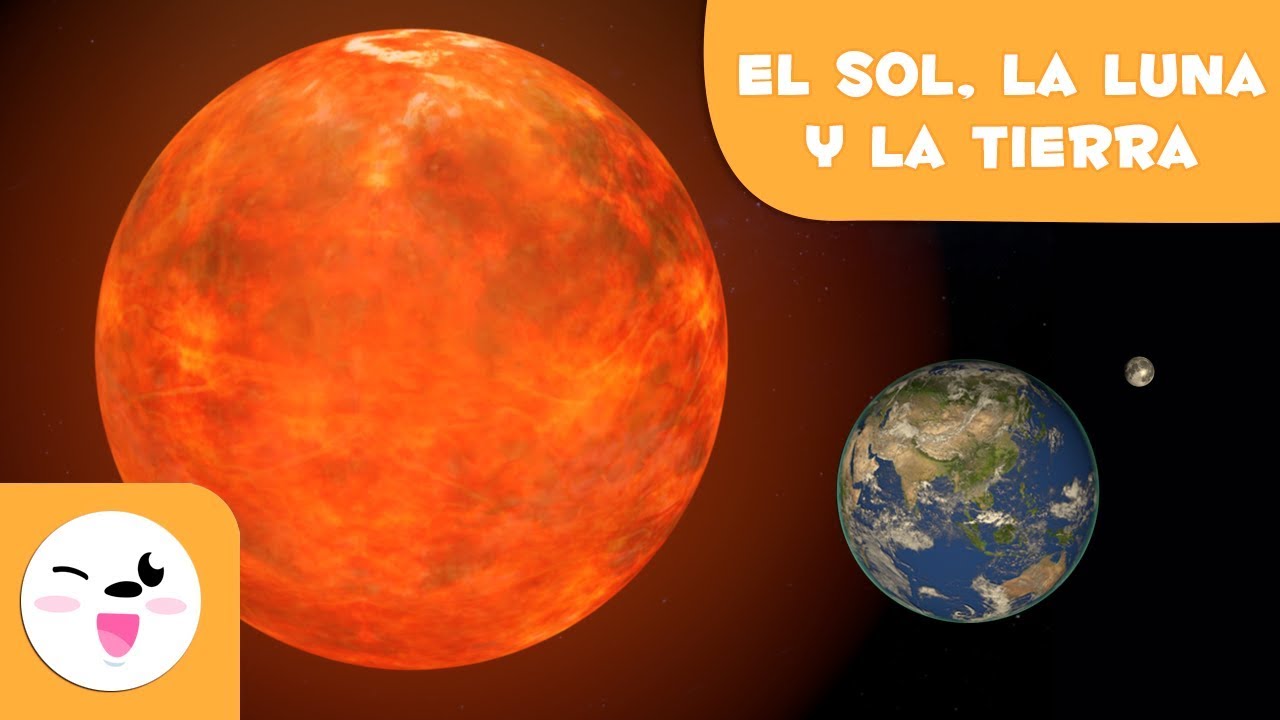 el sol la luna y la tierra para niños