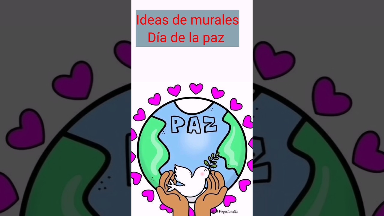 mural dia de la paz infantil