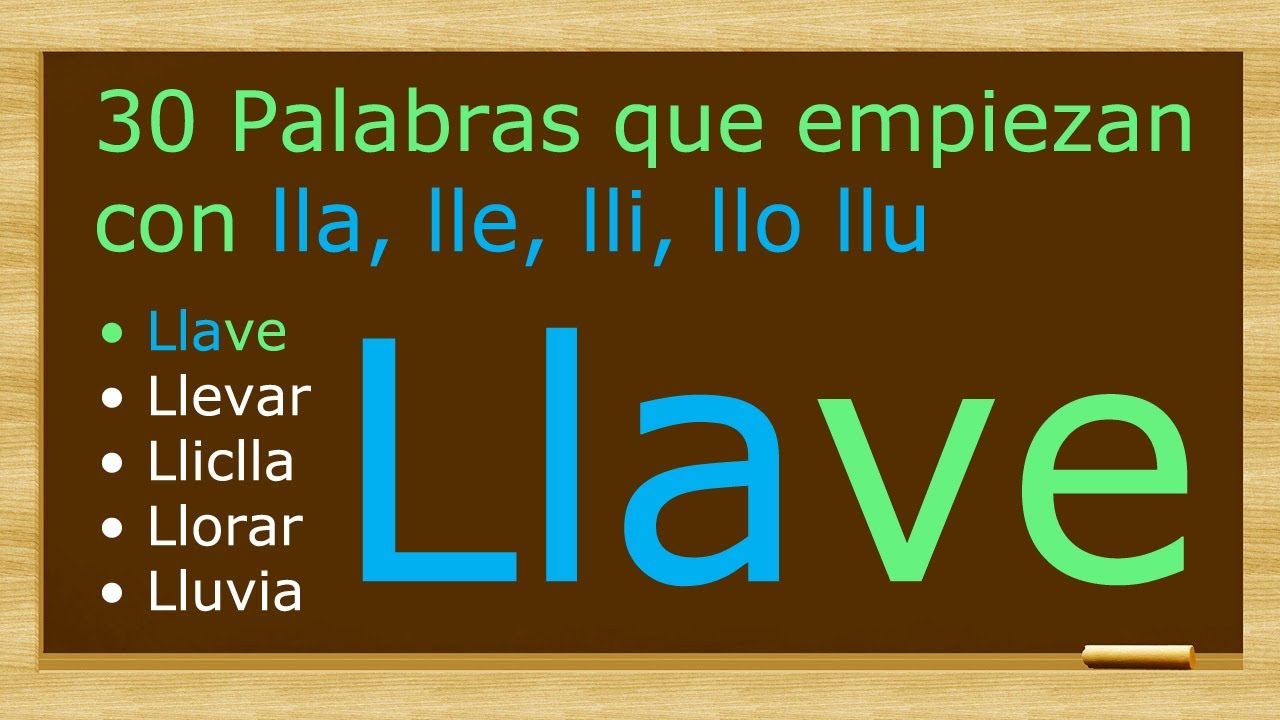 nombres con lla lle lli llo llu