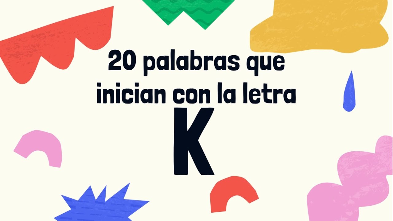 palabras que inicien con la letra k