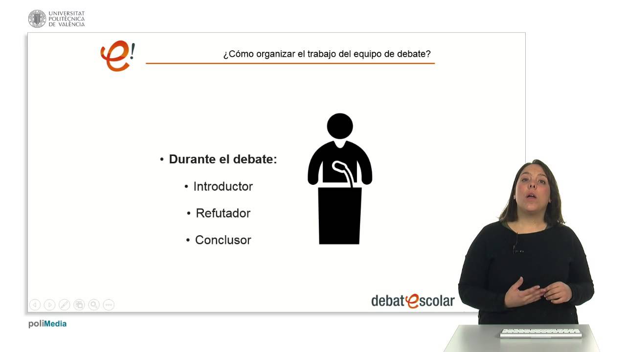 pasos a seguir para la organización de un debate