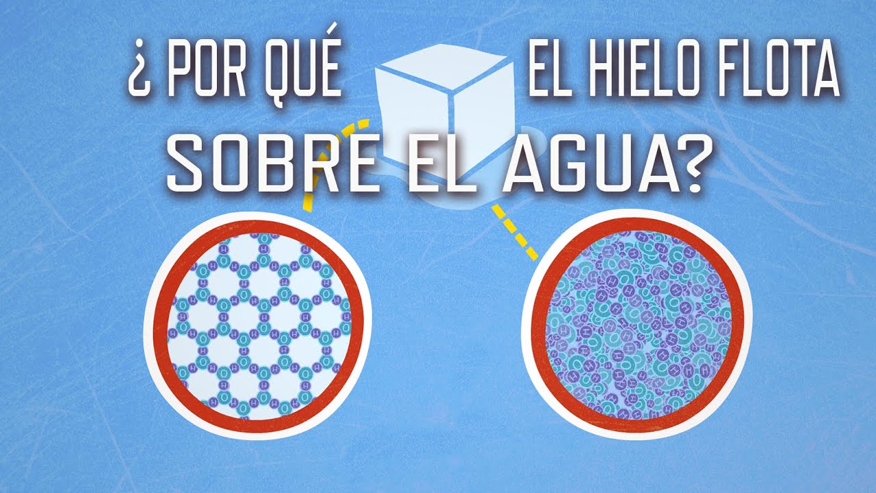 pq el hielo flota en el agua