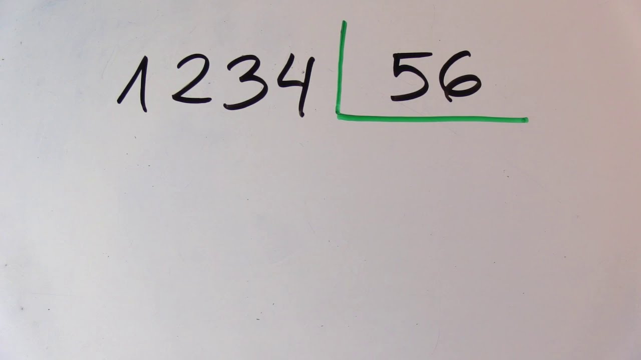 problema de división de dos cifras