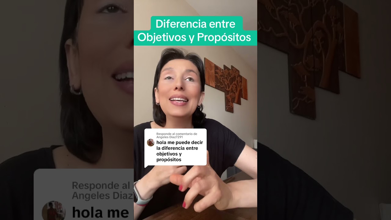 cual es la diferencia entre objetivo y proposito