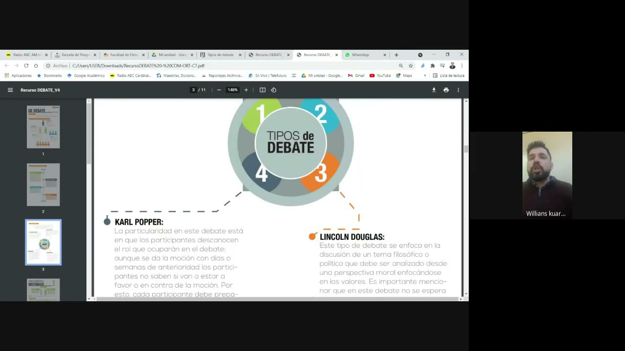 cuales son los tipos de debate