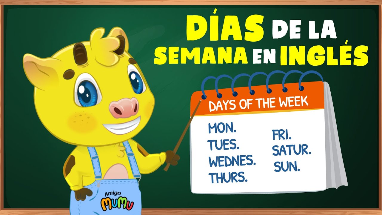 dias de la semana en igles
