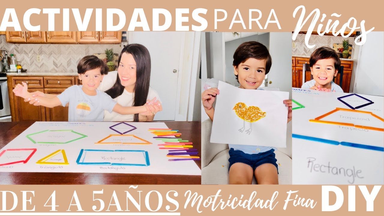 tareas para niños de 4 a 5 años en casa
