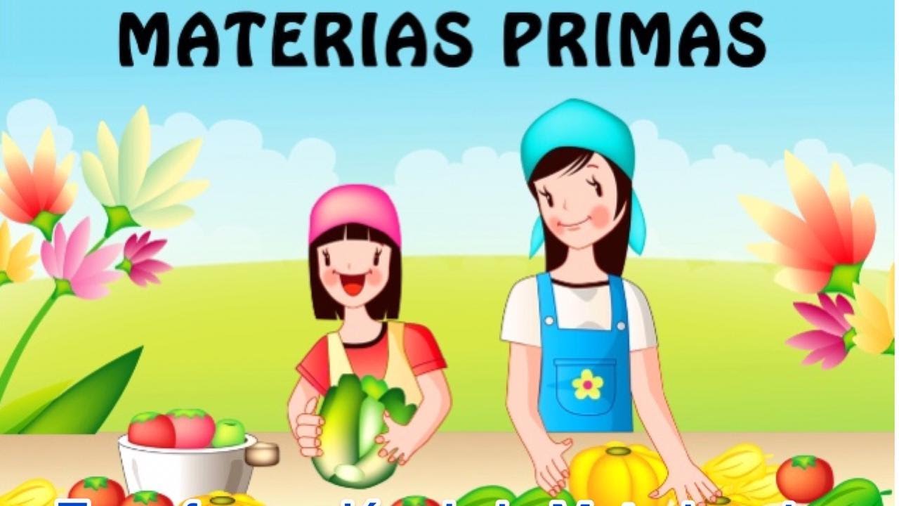 transformacion de la materia prima para niños