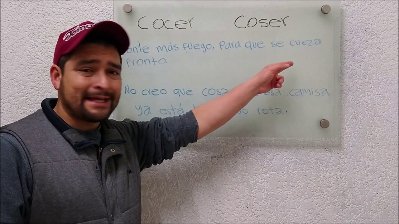 una oración con la palabra coser