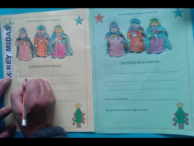 carta para escribirle a los reyes magos