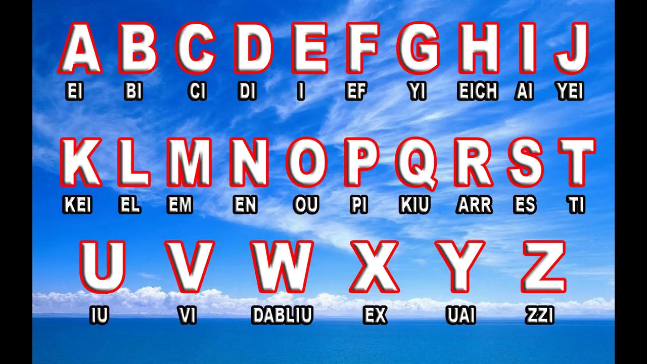 cuántas letras tiene el abecedario inglés