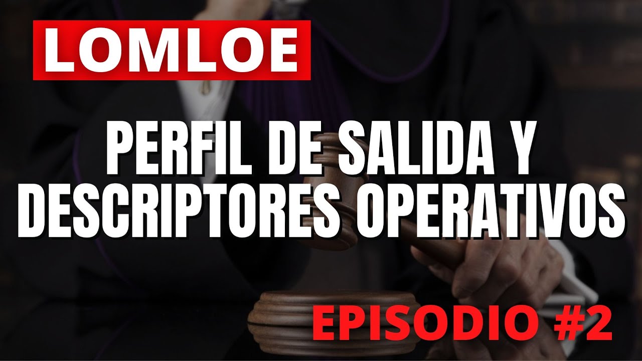 descriptores operativos del perfil de salida
