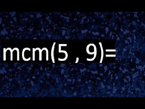 el décimo múltiplo común de 5 y 9