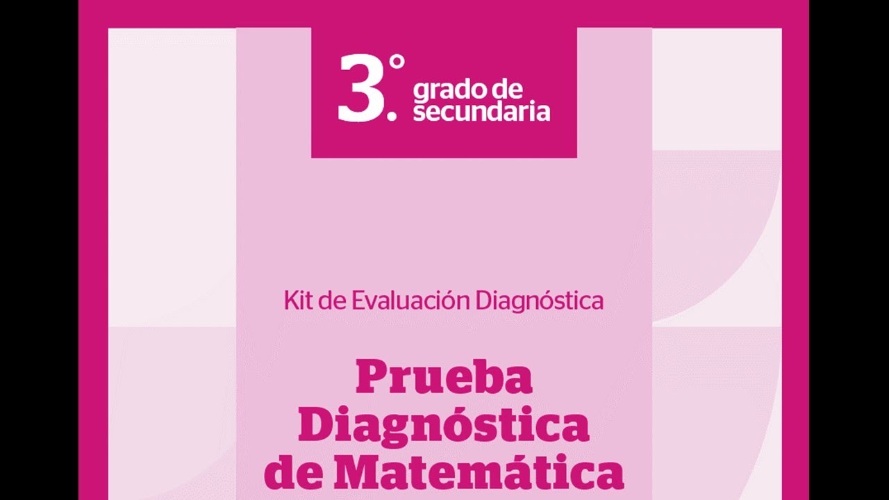 examen de diagnostico matematicas tercer grado secundaria