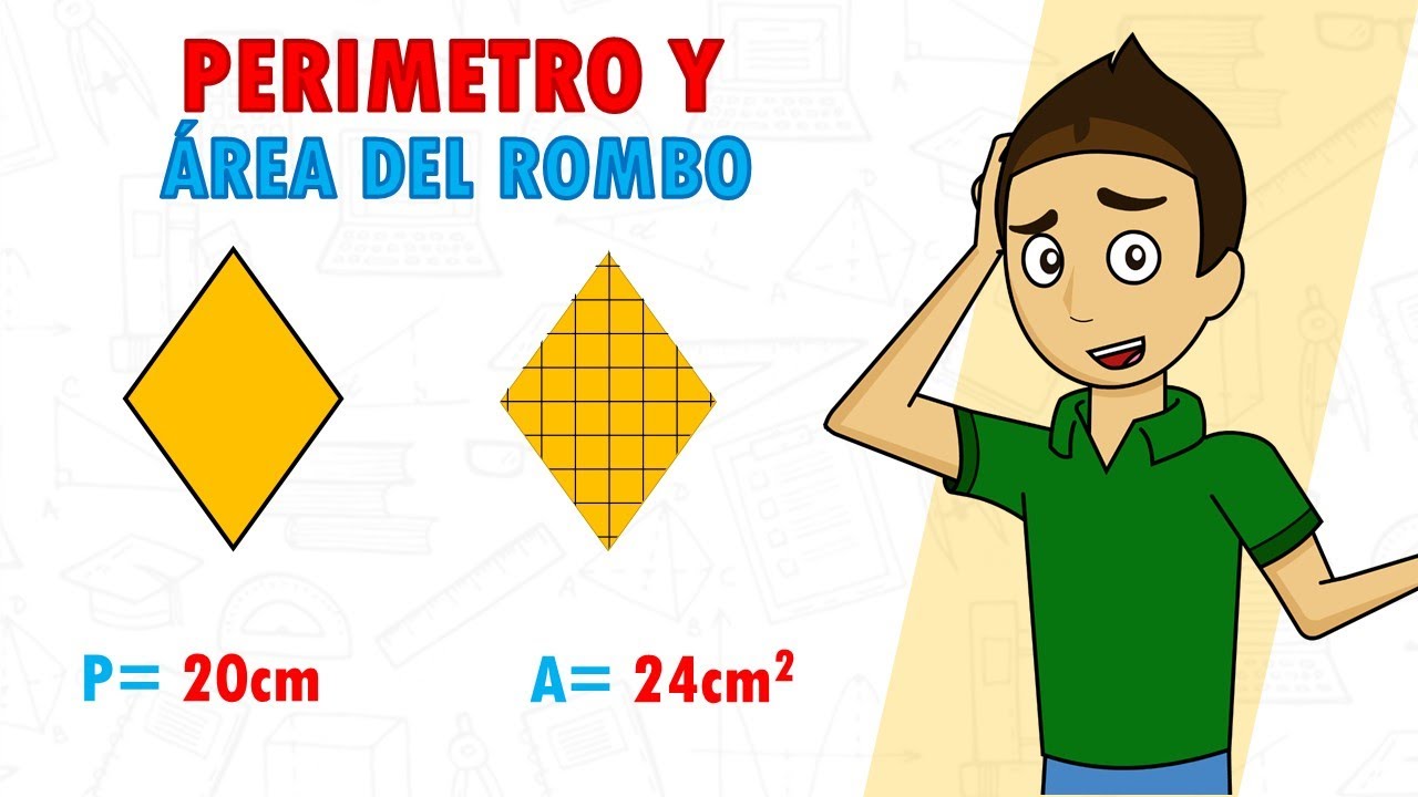 formula de perimetro y area del rombo