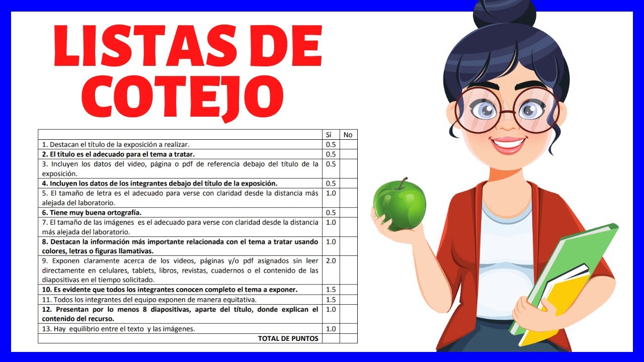 lista de cotejo para evaluar un debate