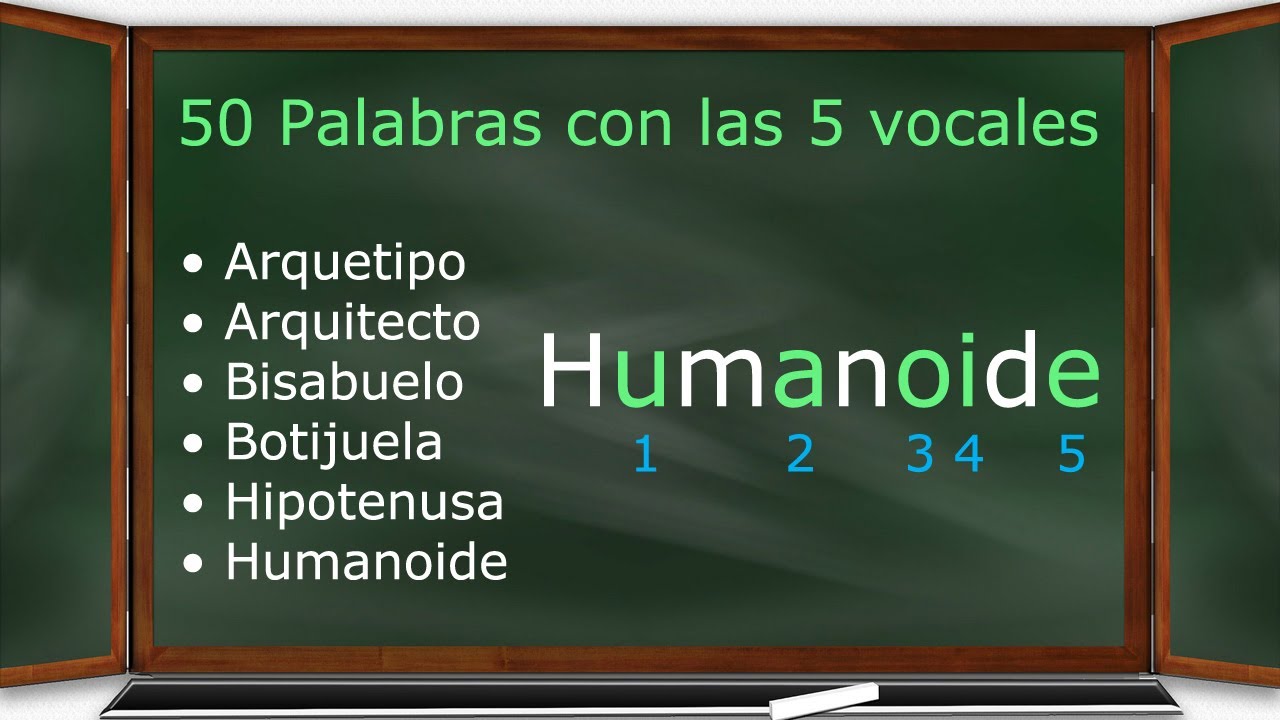 nombres que tengan las 5 vocales