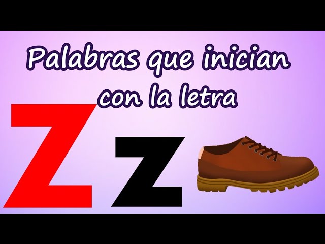 palabras de cuatro letras con z