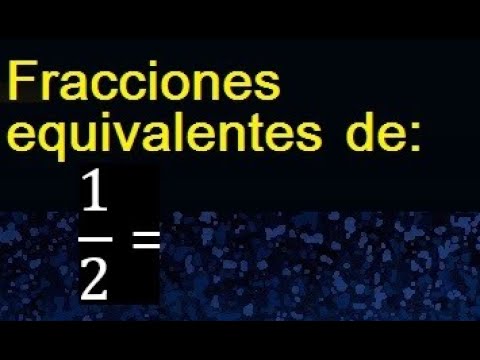 que fraccion equivale a 1 2