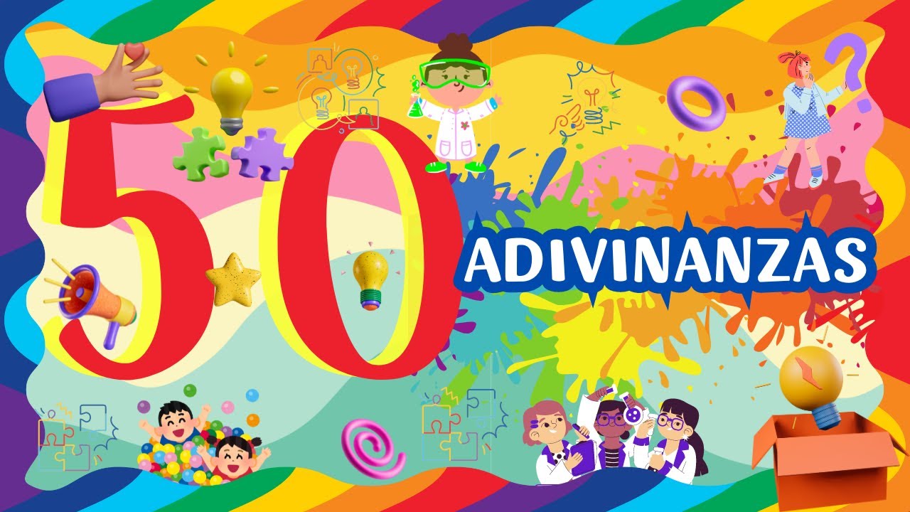 50 adivinanzas con respuestas para niños